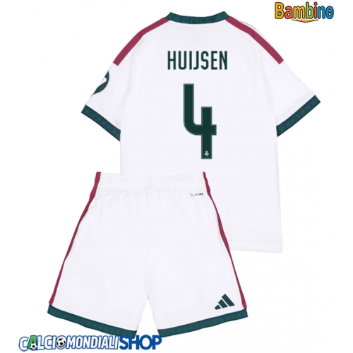 Maglie da calcio Real Madrid Dean Huijsen #4 Prima Maglia Bambino 2026-27 Manica Corta + Pantaloni corti)